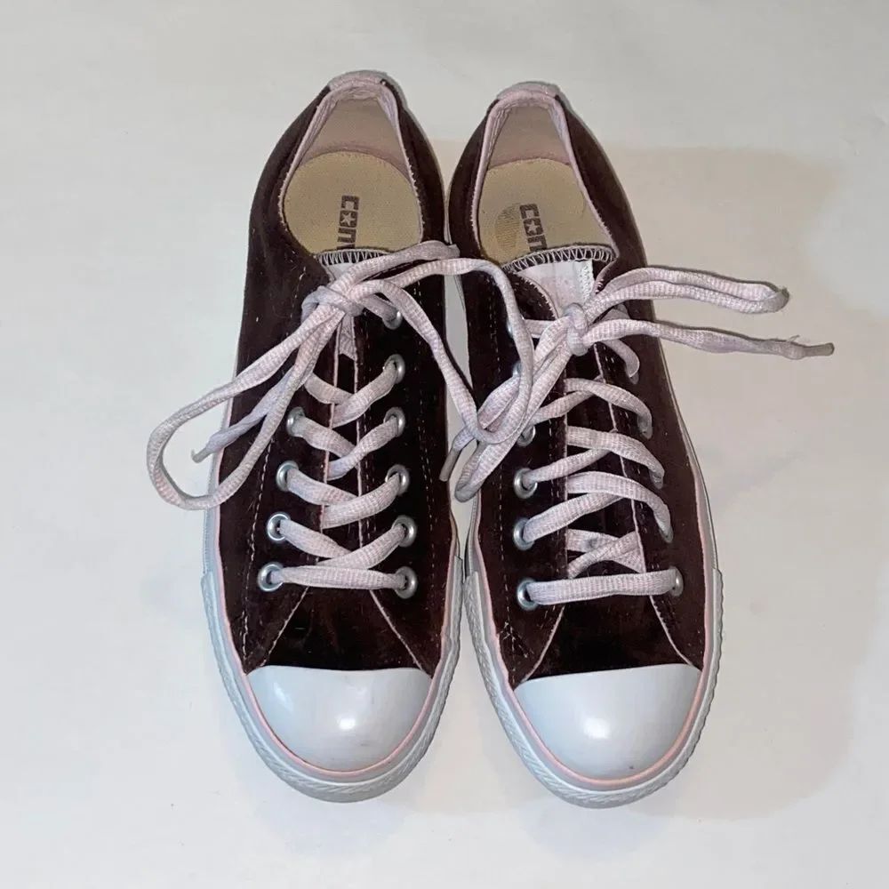 Converse All StarâVelvet with Deep Brown Sole Unisex Menâs 6 Womenâs 8 Size - Picture 3 of 12